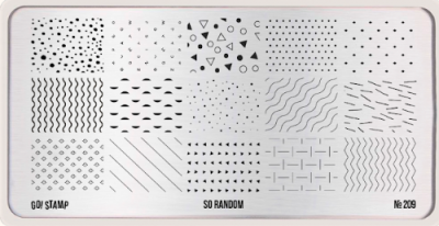 Пластина для стемпинга Go! Stamp 209 So random