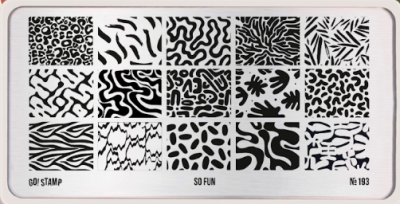 Пластина для стемпинга Go! Stamp 193 So fun