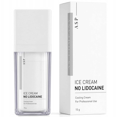 Охлаждающий крем ICE CREAM NO LIDOCAINE для губ, бровей и век первичный без лидокаина