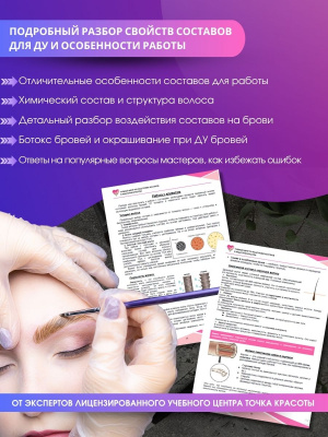 Методическое пособие "Долговременная укладка бровей", А5, 28стр.