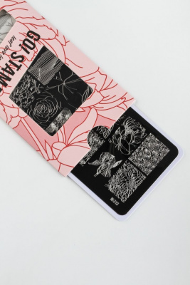 Пластина для стемпинга Go! Stamp 313 Leaf Love Laugh