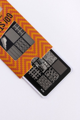 Пластина для стемпинга Go! Stamp 186 Tweed and Lace