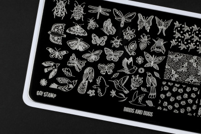 Пластина для стемпинга Go! Stamp 301 Birds and Bugs