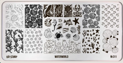Пластина для стемпинга Go! Stamp 311 Watermorld