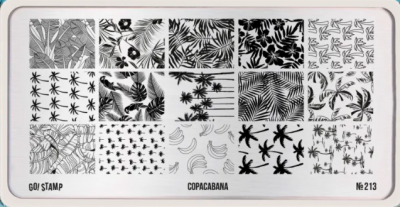 Пластина для стемпинга Go! Stamp 213 Copacabana