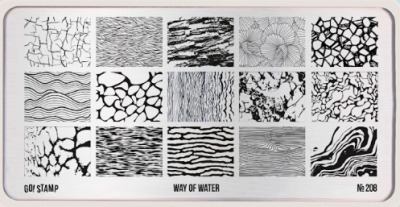 Пластина для стемпинга Go! Stamp 208 Way of water
