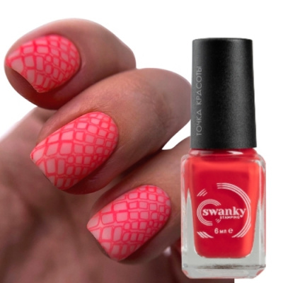 Лак для стемпинга Swanky Stamping 6мл S56 алый