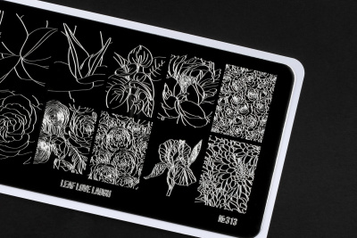 Пластина для стемпинга Go! Stamp 313 Leaf Love Laugh