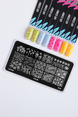 Пластина для стемпинга Go! Stamp 194 Petal lnk