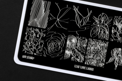 Пластина для стемпинга Go! Stamp 313 Leaf Love Laugh