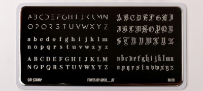 Пластина для стемпинга Go! Stamp 059 Fonts