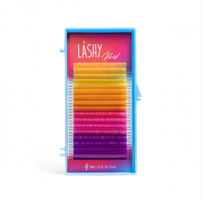 Ресницы LASHY Vivid Mix D 0,07 (10-13mm) Flame