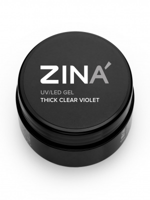 Гель скульптурный Zina 15мл Thick Clear Violet