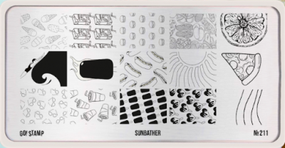 Пластина для стемпинга Go! Stamp 211 Sunbather