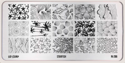Пластина для стемпинга Go! Stamp 206 Starfish