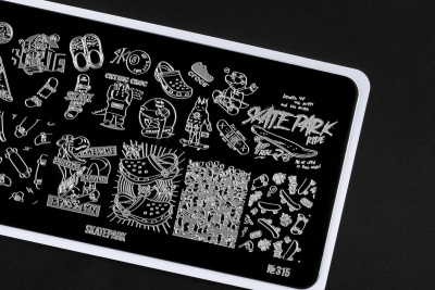 Пластина для стемпинга Go! Stamp 315 Skatepark