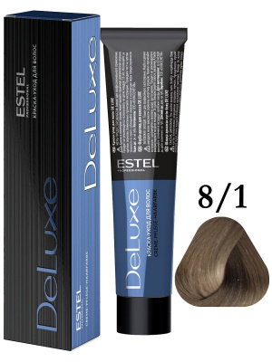 Краска Estel DE LUXE 8.1 светло-русый пепельный