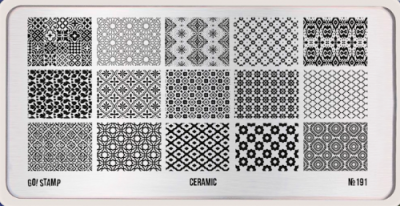 Пластина для стемпинга Go! Stamp 191 Ceramic