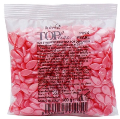 Воск плёночный ITALWAX Top Line Розовый жемчуг 100гр