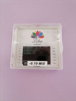 Ресницы Lotus mix D+ 0.10 8-13мм 6 полос