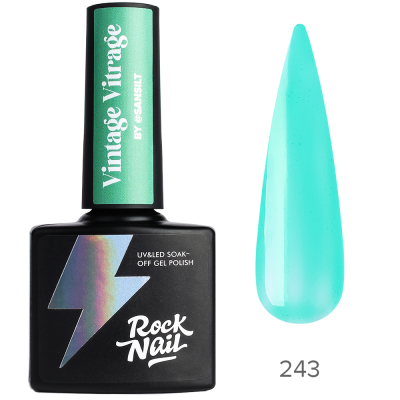 Гель-лак Rocknail 10мл Vitrage 243 Мята