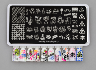 Пластина для стемпинга Swanky Stamping 132