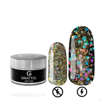 Гель д/моделирования GRATTOL 15мл CRYSTAL BRIGHT 04