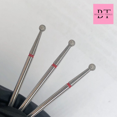 Фреза Beauty-Tools алмазная «Шар» D=2,7 мм, красный (104.001.514.027)