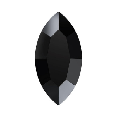 Стразы SWAROVSKI плоские, 6 шт, 2300 MM 8,0x4,8 JET F