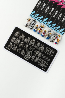 Пластина для стемпинга Go! Stamp 283 VO IMYA LUNY