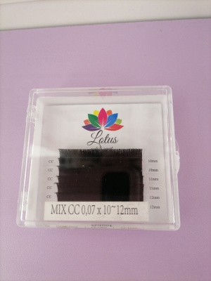 Ресницы Lotus mix CC 0.07 10-12мм 6 полос