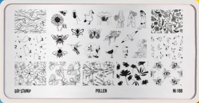 Пластина для стемпинга Go! Stamp 188 Pollen