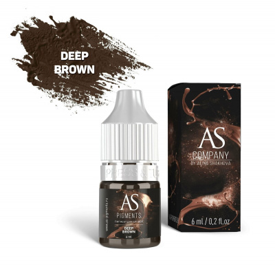 Пигмент для бровей AS 6мл Deep Brown Глубокий коричневый